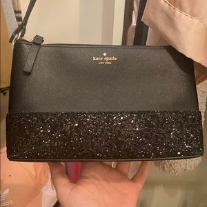 Black cross body kate spade purse